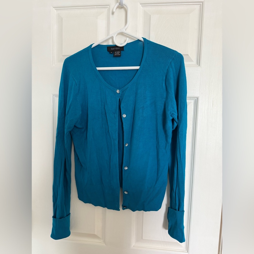Karen Kane Teal Knit Top